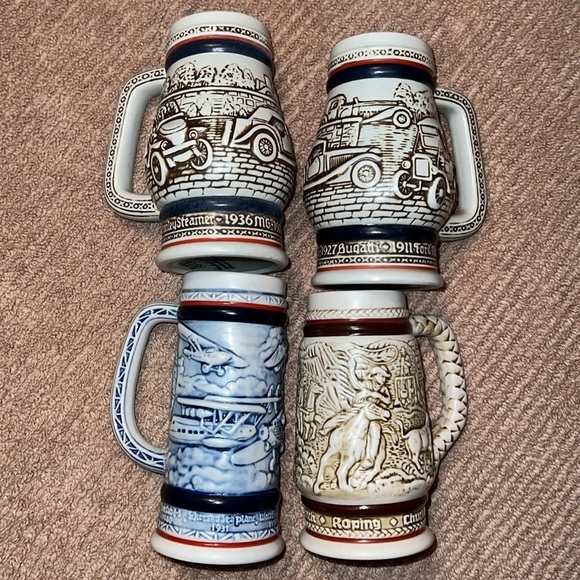 Avon Beer Small Mug Steins set of four (4) - Picture 1 of 14